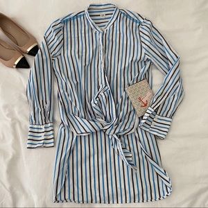 Gap Striped Tunic Button Up Shirt
